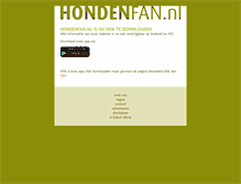 Tablet Screenshot of hondenfan.nl